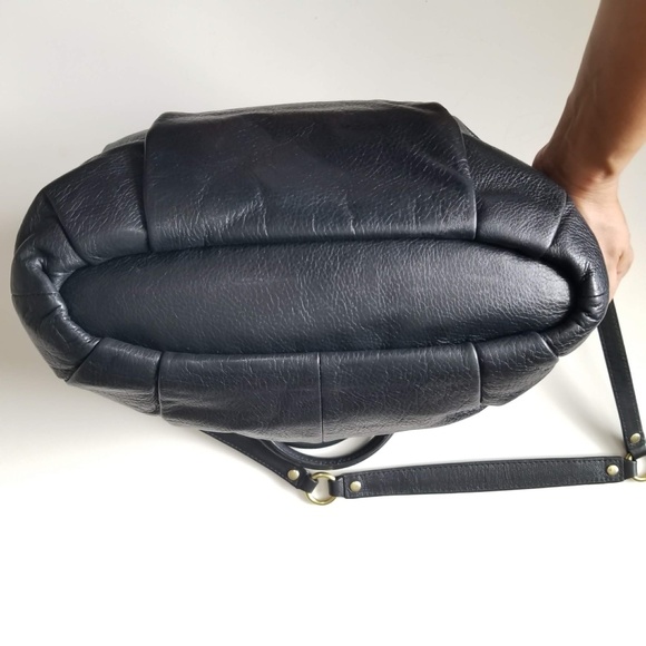 COACH Madison Lindsey Black Leather Satchel Crossbody Purse Handbag 18641 - Picture 10 of 12